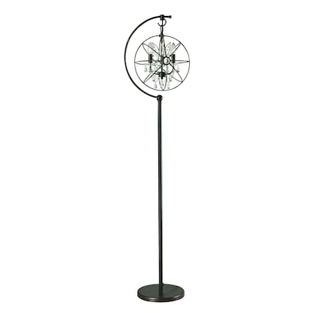 Restoration Globe 69'' High 3-Light Floor Lamp - Oil Rubbed Bronze